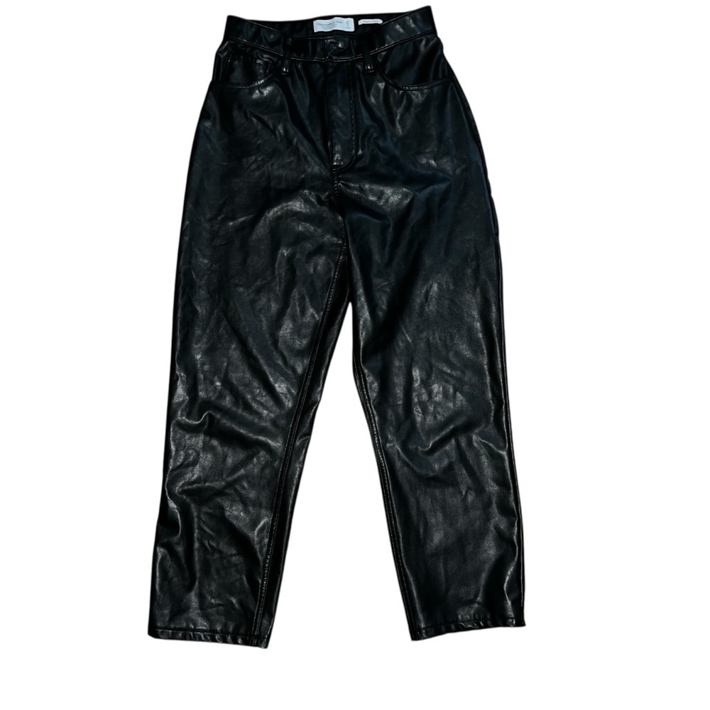Abercrombie & Fitch Vegan Leather Curve Love pants size 27/4